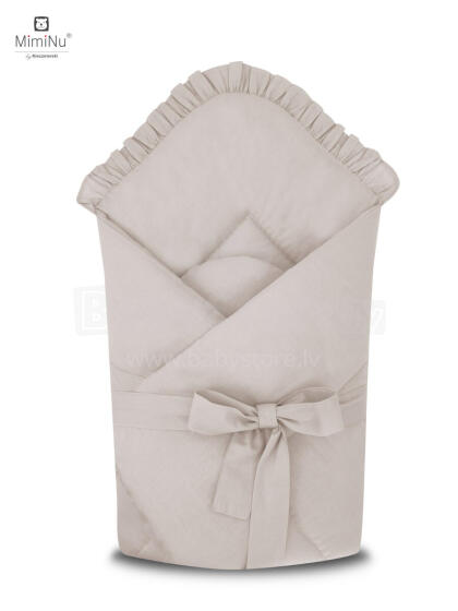 KIECZMIERSKI Baby cocoon ROYAL with frill beige