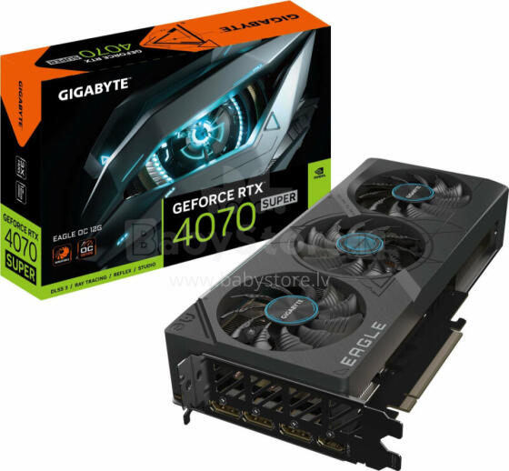 Видеокарта Gigabyte GeForce RTX 4070 SUPER Eagle OC 12 ГБ GDDR6X (GV-N407SEAGLE OC-12GD)