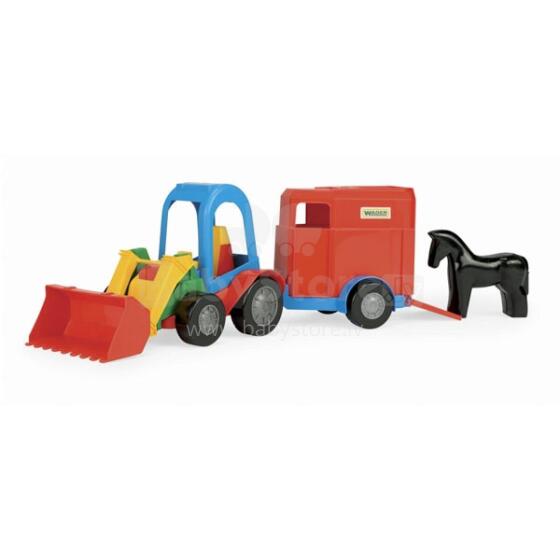 WADER 35204 Loader with horse trailer
