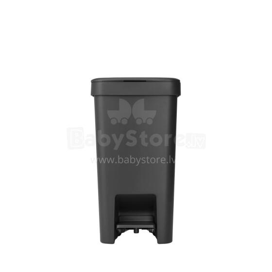 BRABANTIA atkritumu tvertne ar pedāli StepUp,16 l, Dark Grey