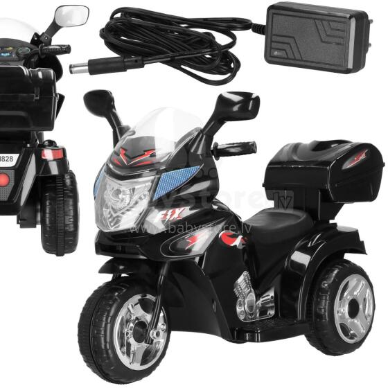 Motorcycle for children, electric three-wheeled ride-on, battery scooter Springos KC0014, black