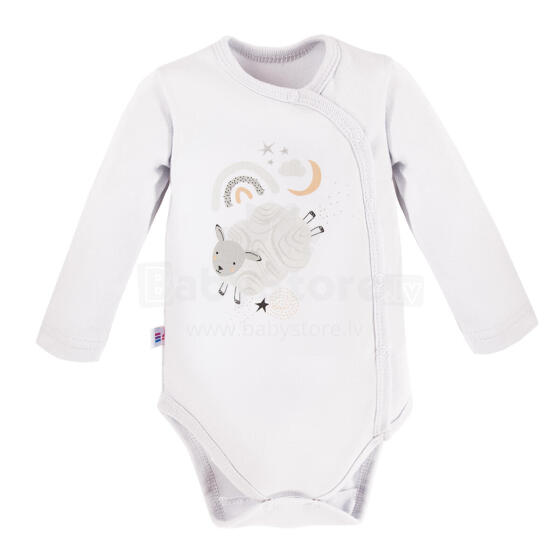EWA 728258 MELLOW Bodysuit long unbuttoned white 62
