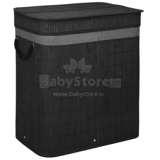 Bamboo laundry basket Springos HA0159 100l