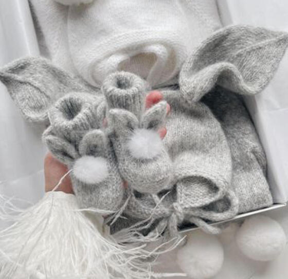 La Bebe™ Lambswool Natural Eco Socks/Booties Art.236716 Natural wool socks/boots for newborns