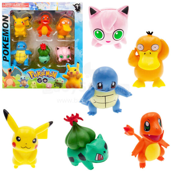 ZESTAW FIGUREK POKEMON 6 SZTUK