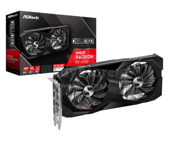 Asrock Challenger AMD Radeon RX 6600 D 8 ГБ GDDR6