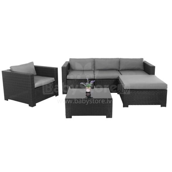 Coste de blanca dārza mēbeļu komplekts Springos GF0063