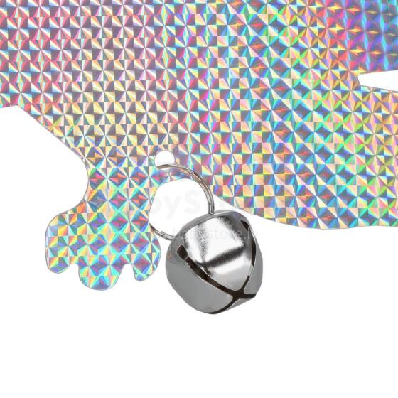 Hanging Owl, Bird Repellent with Bell, Springos GA0069 Holographic