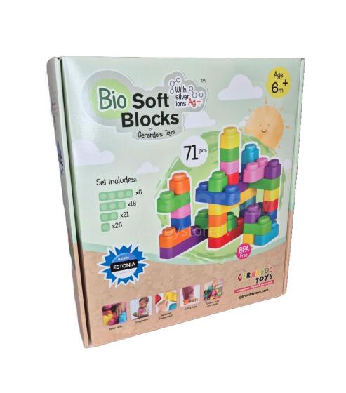 Gerardo's Toys Art.237000 Set of soft cubes,71 pcs.
