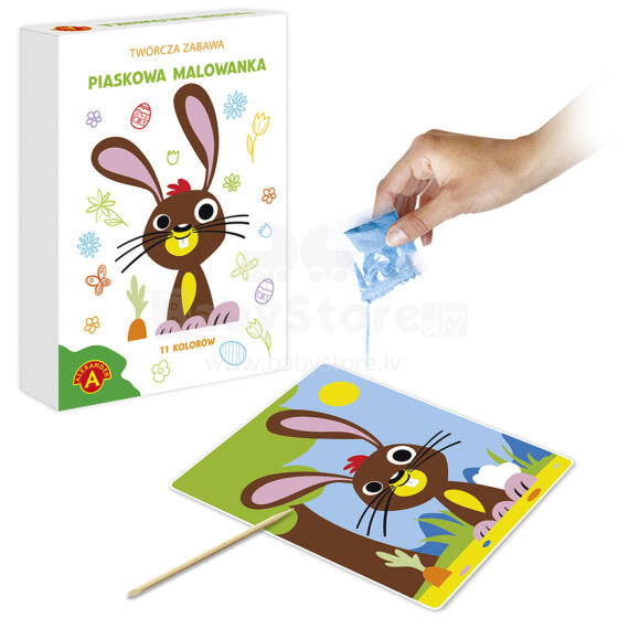 PIANKOWE MALOWANKI-ZAJĄCZEK WIELKANOCNY