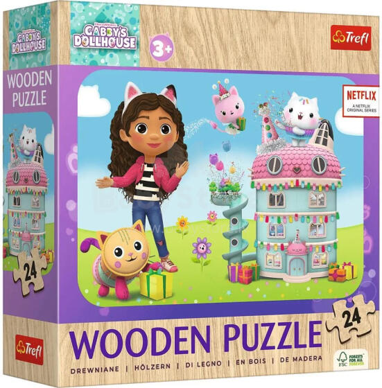 WESOŁA GABBY *24* PUZZLE DREWNIANE