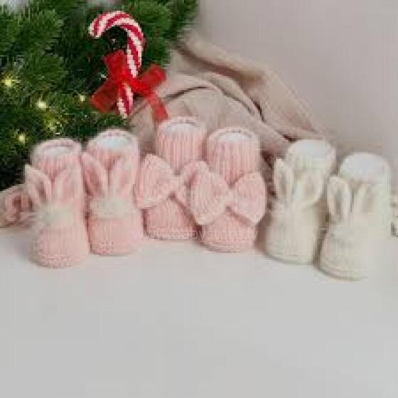 La Bebe™ Lambswool Natural Eco Socks/Booties  Art.236525  Natural wool socks/boots for newborns