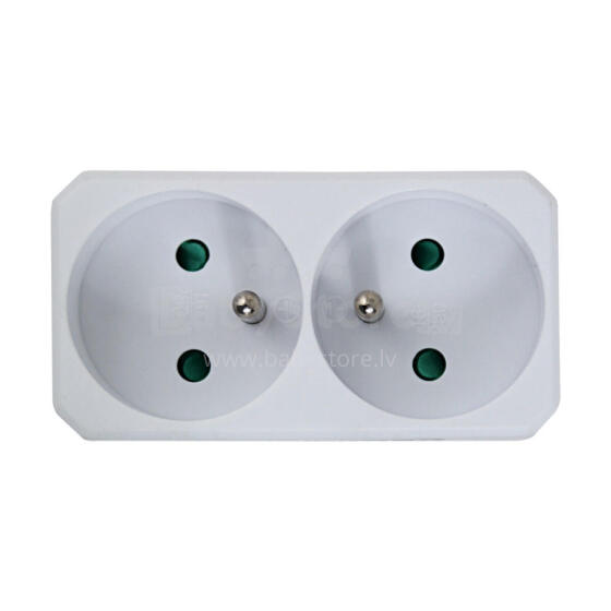 ESPERANZA ELEC. SOCKET SPLITTER 2 SOCKETS WHITE