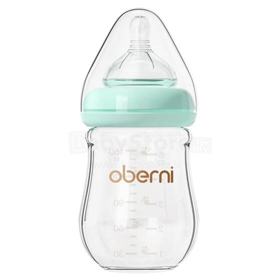 Oberni Anti-Colic Glass Baby Bottle Art.237438 Blue