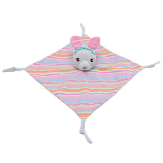 AXIOM 9473 Miluś Bunny pink with blue bows 27 cm