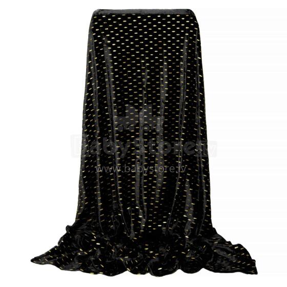 Bedspread Springos HA7307, blanket 200x220 cm, sofa throw, black