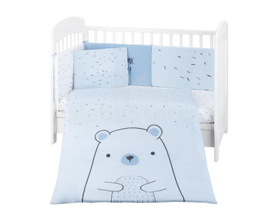 Bedding set 6pcs 60/120 Bear with me Blue