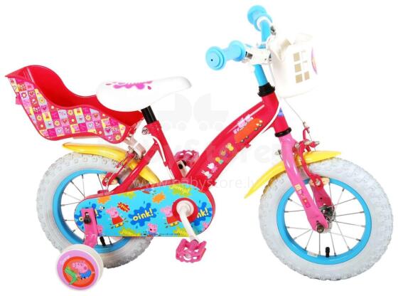 Jalgratas Peppa Pig 12" kahe käsipiduriga