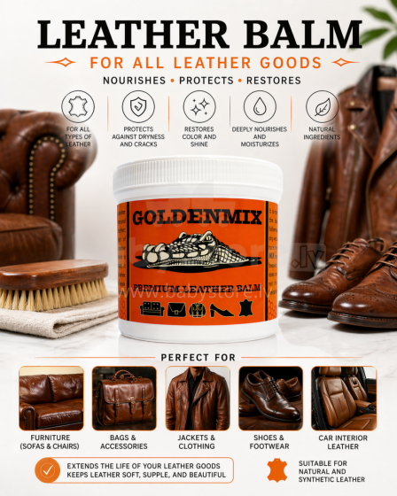 GoldenMix Leather Balsam Black Art.238070