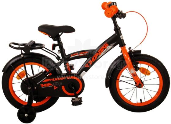 Jalgratas Volare Thombike 14" must/oranz