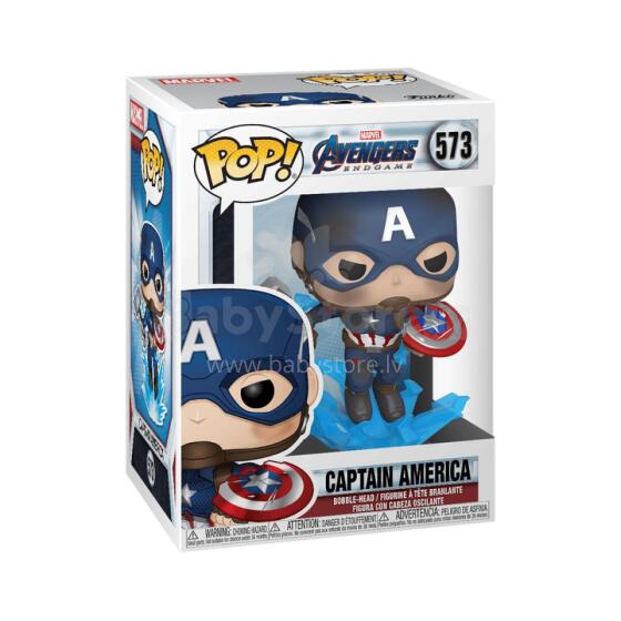 FUNKO POP! Vinyl: Фигурка Avengers: Endgame - Captain America w/Broken shield and Mjölnir