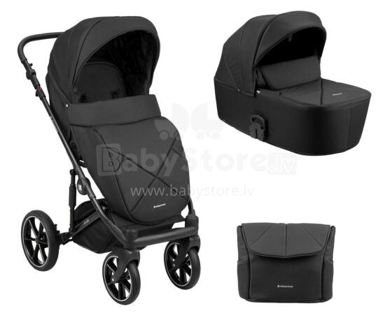 Stroller 2in1 with plastic carrycot Amani Black