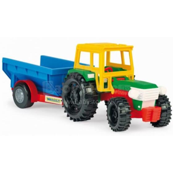 WADER 35001 Цветные машинки - Трактор с прицепом