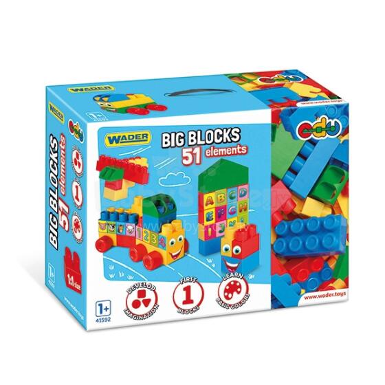 WADER 41592 Big Blocks blocks 51pcs.