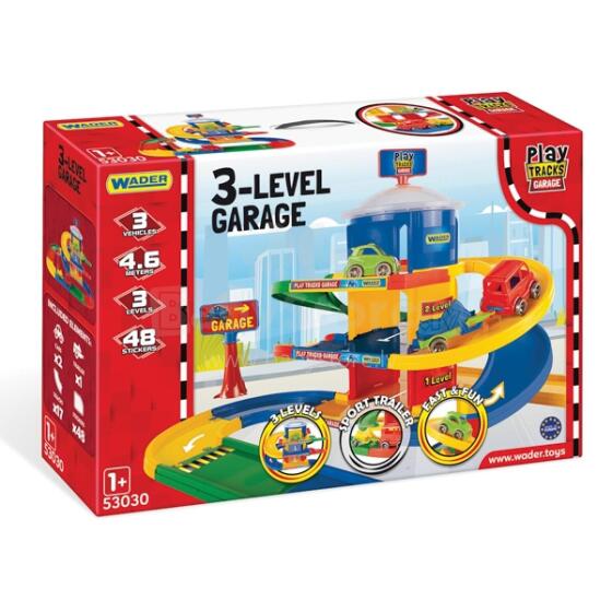 WADER 53030 Play Tracks Garage 3-level garage