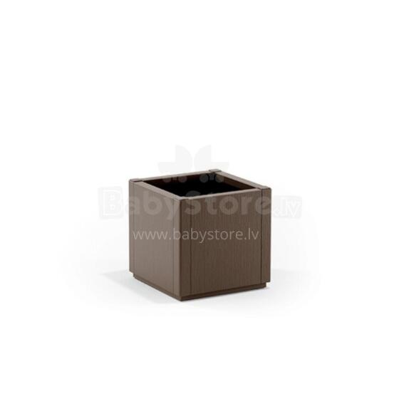 Flower box square Ethica 36x36x35cm brown