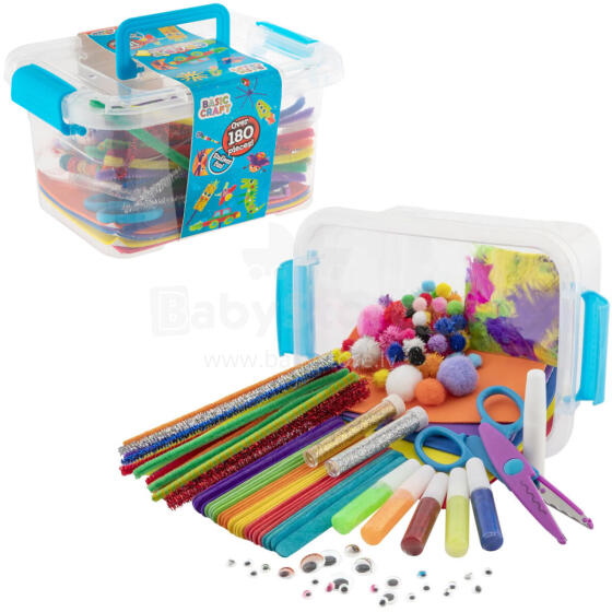ZESTAW KREATYWNY CRAFT BOX 180 ELEMENTÓW