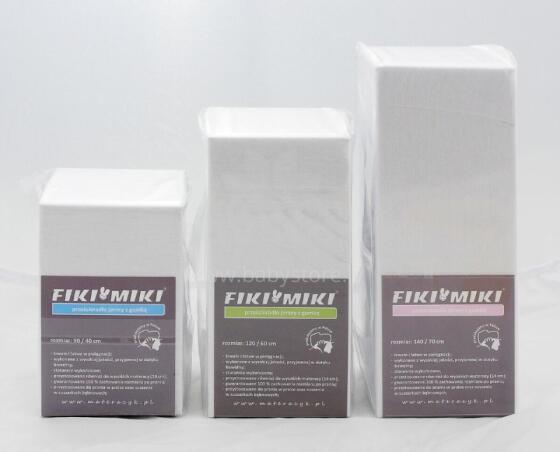 FIKI MIKI Jersey Sheet 140x70 White