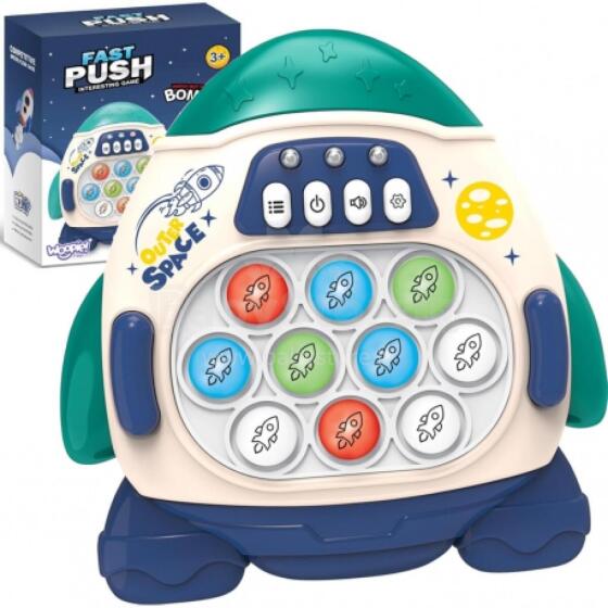 WOOPIE 52289 Spēle Rocket POP-it blue