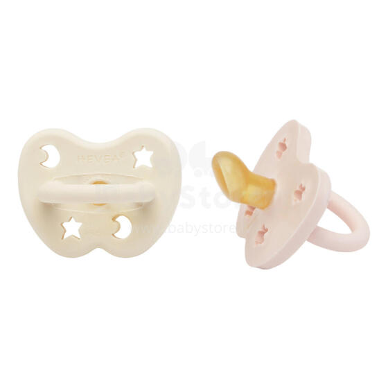 Hevea Stars Moon  Art.239417 Milky White/Powder   anatomical 3-36 month