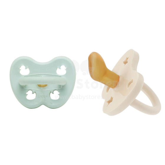 Hevea Stars Moon  Art.239418 Milky White/Mellow Mint anatomical 3-36 month