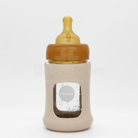 Hevea Glass Baby Bottle Wide Neck Art.239547