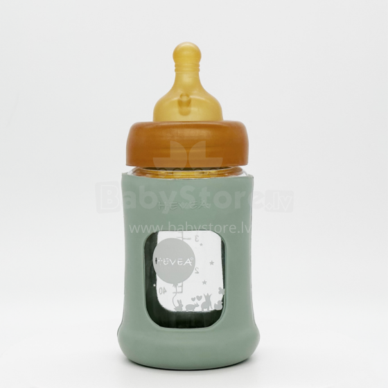 Hevea Glass Baby Bottle Wide Neck Art.239548