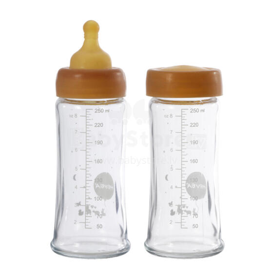 Hevea Glass Baby Bottle Wide Neck Art.478501