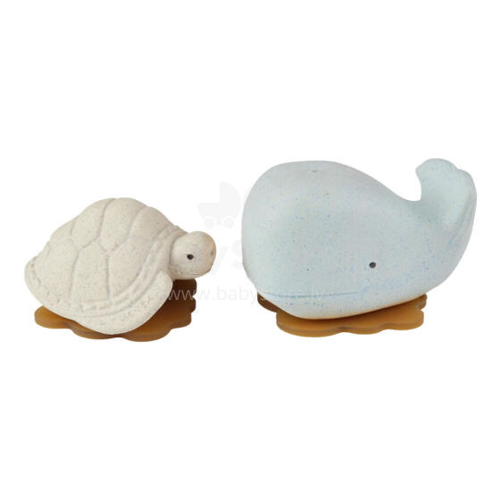 Hevea Set Rubber Bathing Toy Art.345021 Blizzard Blue/Vanilla  Rubber Bathing Toy 0+ month