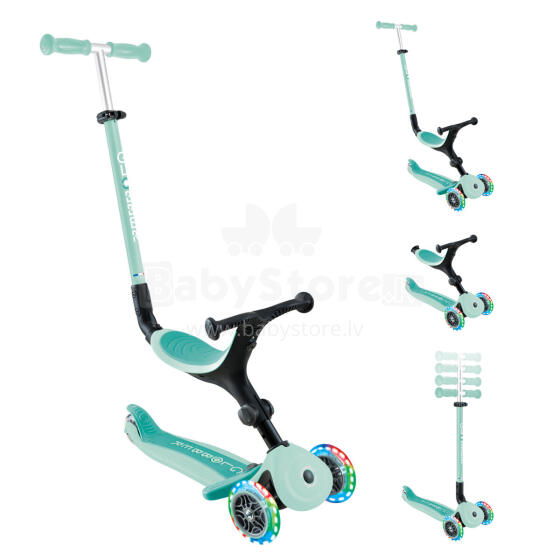 GLOBBER scooter Go Up Active Lights, mint, 744-206