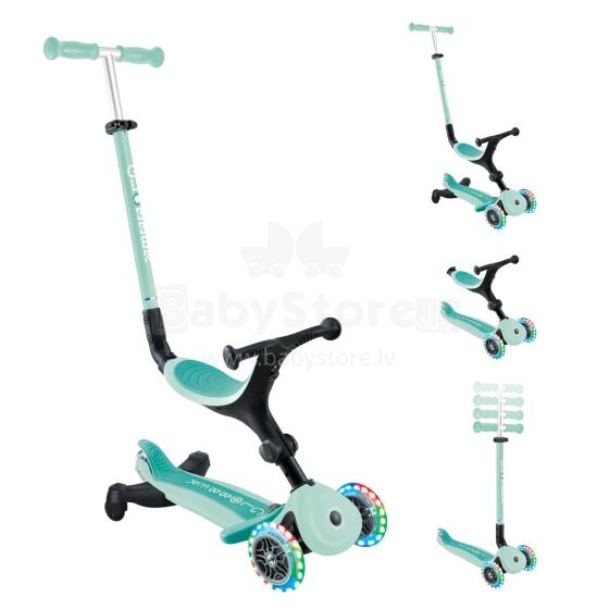 GLOBBER folding scooter with seat, green, 749-206