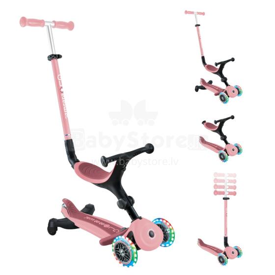 GLOBBER folding scooter with chair, pastel pink, 749-310