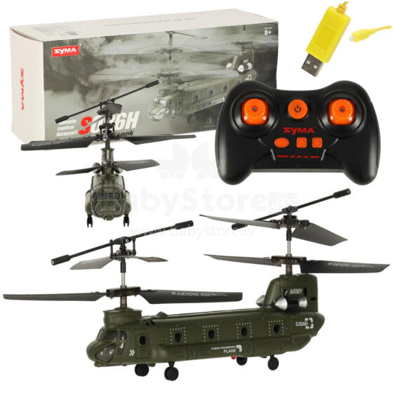 Ikonka Art.KX3176 Syma S026H-1 RC drons 2.4GHz Wi-Fi melns