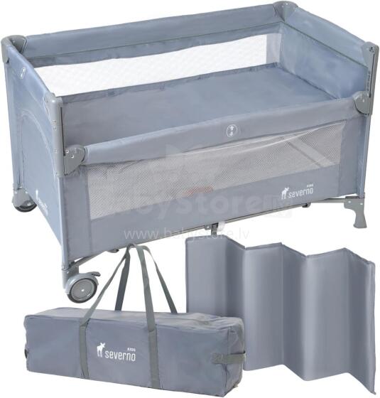 Kids Severno Сlose To Mommy Art.239835 Grey  Travel cot