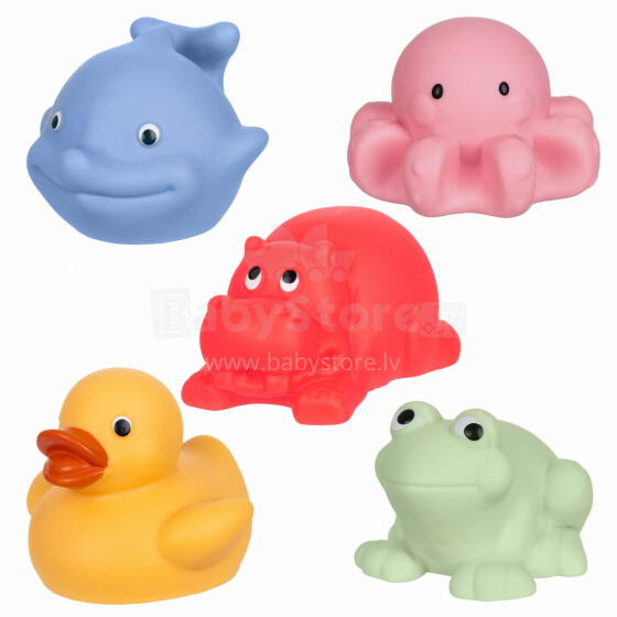 TULLO 519 Bath animals 5 pcs without holes hygienic