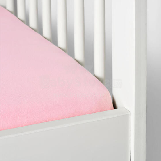 La Bebe™ I-Soft Sheet Art.240094 Pink  fitted sheet 120x60 cm