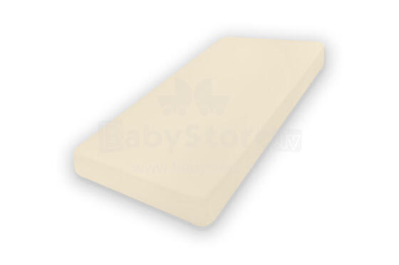 MATEX Fitted sheet JERSEY 60x120 [TB0027_02] ecru