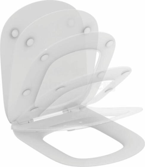 Сиденье для унитаза Ideal Standard Tesi Thin, медленное закрытие, белое (T352701)