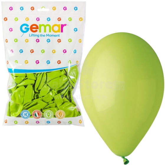 BALONY PASTELOWE 10  PISTACJOWE 100 SZT.