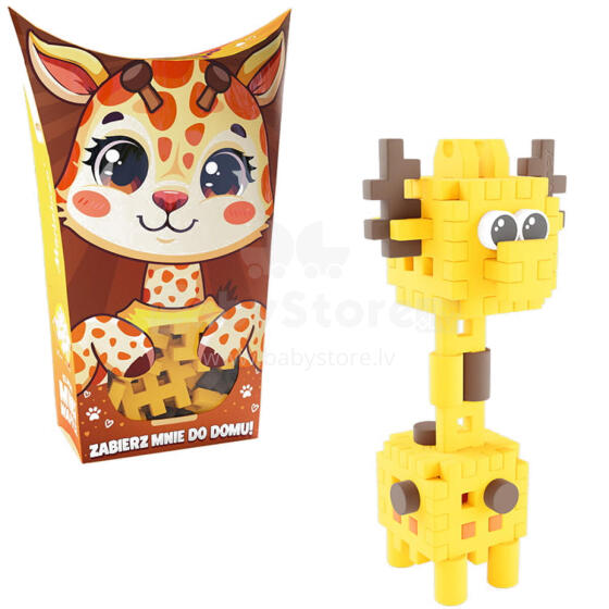 MINI WAFFLE POCKET PETS ŻYRAFA 35 ELEM.